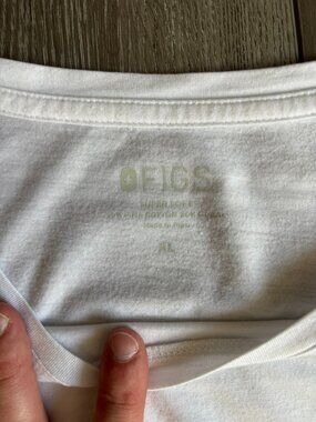 XL White FIGS Long Sleeve